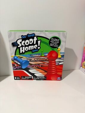 Scoot Home! Family Board Game with Red, Blue, Yellow & Green Pieces